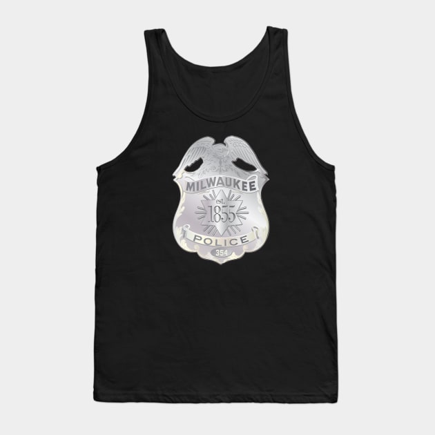 Milwaukee Police Badge Tank Top by chrayk57